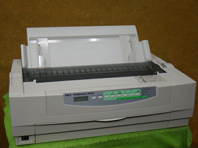 【中古】☆現行機☆ NEC MultiImpact 201SE ラウンド型ドットプリンタ パラレル接続対応 複写伝票（宅配便伝票等）にどうぞ 後方用紙スタッカー付き [b15560]