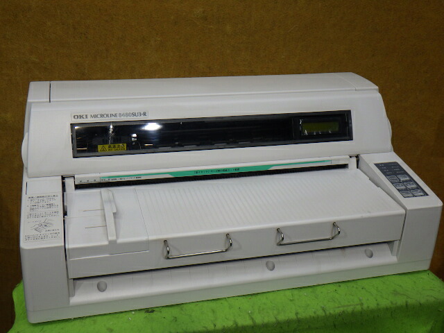 【中古】OKI MICROLINE 8480SU3-R 気泡管水準器型一点印刷者 緯度・ＵＳＢ繋ぎ合わせる 書きうつす勘定書き（檄文、宅配便、画一主義勘定書き等）等にどうぞ ◎印字動くことＯＫ◎ ▼現況品 [b15564] パソコン・周辺機器-プリンタ-ドットプリンタ