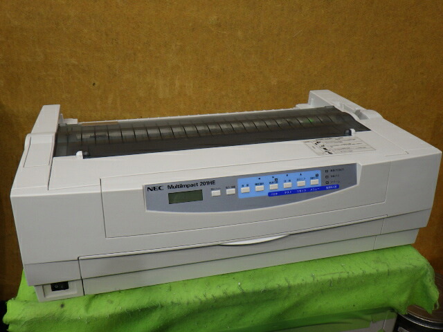 【中古】★現行機☆　NEC MultiImpact 201HE ラウンド型ドットプリンタ パラレル接続 ◎印字抜け無し◎印字動作OK◎[b15571]｜青空商事