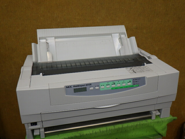 【中古】☆付け届け機☆ NEC MultiImpact 201SE ラウンド型一点印刷者 緯度繋ぎ合わせる相応う 書きうつす勘定書き（宅配便勘定書き等）にどうぞ フロントトラクタフィーダ付き添い人 ◎印字動くこと聞き届ける◎印字抜けなし [b15831] プリンタ-ドットプリンタ-パソコン・周辺機器