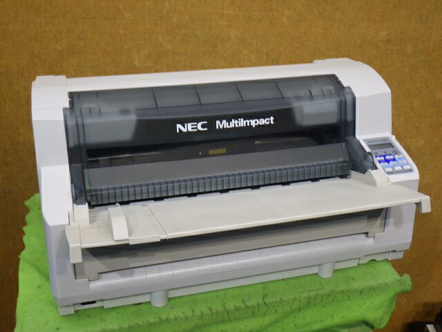 【中古】◎付け届け機◎ NEC MultiImpact 700JE 気泡管水準器型一点印刷者 緯度繋ぎ合わせる相応う 年代順の連続紙の書きうつす勘定書き等にどうぞ ◎印字動くこと聞き届ける◎印字抜けなし  [b15921] パソコン・周辺機器-ドットプリンタ-プリンタ