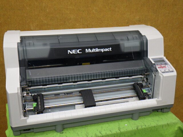 【中古】◎現行機◎ NEC MultiImpact 700XEN水平型ドットプリンタ パラレル接続対応 複写伝票（マニフェスト伝票、統一伝票、宅配便伝票等）にどうぞ ◎印字動作OK◎印字抜けなし▼現状品 前後トレイなし等 [b15942]｜青空商事