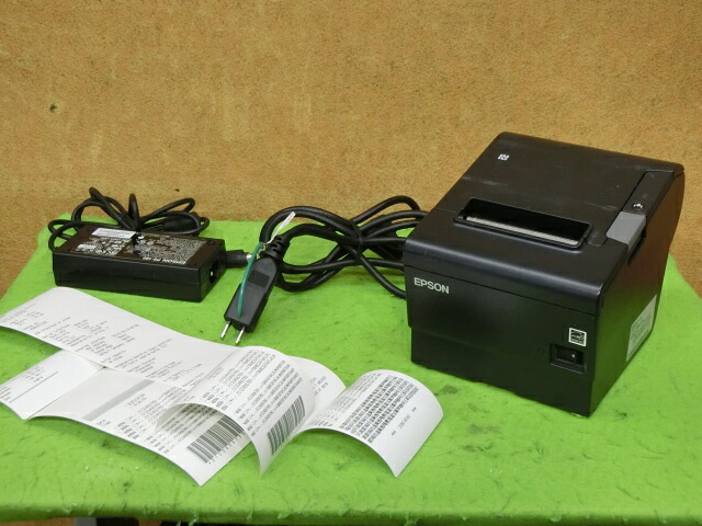 【中古】EPSON TM-T88VI（黒) サーマルレシートプリンタ 質問用紙幅：80粍 USB繋ぎ合わせる／有線ローカルエリアネットワーク繋ぎ合わせる／禾穀類繋ぎ合わせる 飾り気の無い印字読み合わせる 突きとめる済み [b14692]