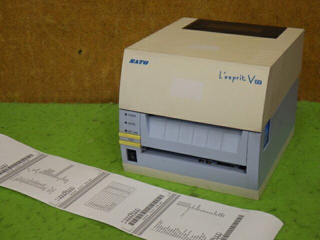【中古】SATO レスプリ T408v-exSTD  BARCODE PRINTER 取り調べる印字突きとめる済み ▼現況品 ＡＣアダプター皆無など [B15851]