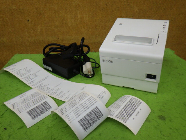 【中古】EPSON TM-T88VII サーマルレシートプリンタ 質問用紙幅：80粍 USB繋ぎ合わせる／有線ローカルエリアネットワーク繋ぎ合わせる／禾穀類繋ぎ合わせる 飾り気の無い印字照合のしるし 突きとめる済み [b15946]
