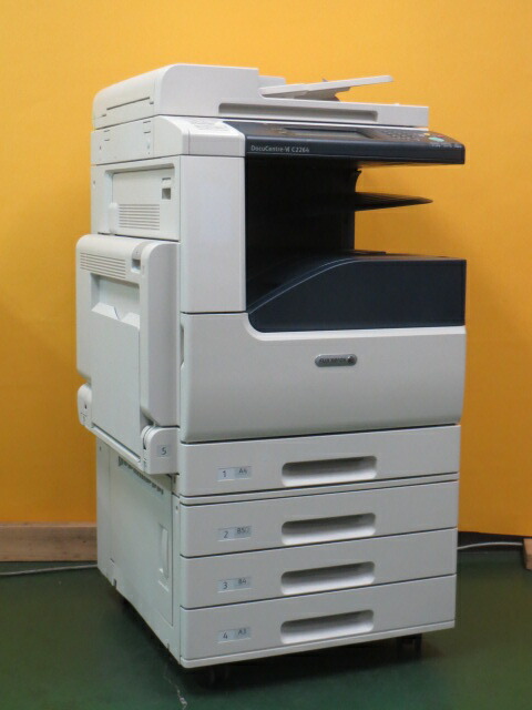 【中古コピー機】★印刷極少★FUJI XEROX ゼロックス DocuCentre-VI C2264 A3 カラー複合機 両面印刷 4段給紙 ◎コピー/FAX/プリンタ/スキャナ　機能 カラーコピー機 【大型商品・代引き不可】[B15659]