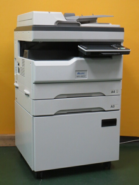 【中古物真似機】ムラテック MFX-8237 muratec  A3 モノクロ結びあわせる機 ◎動くこと好ましい◎ 物真似・FAX・印刷工・スキャナー 2段テープ パウダーコンパクト 省空白文字 [B15665]
