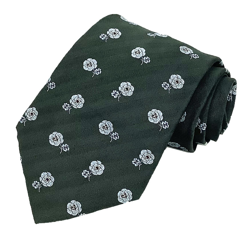 CHANEL ダークグリーン ネクタイ chanel12106.jpg