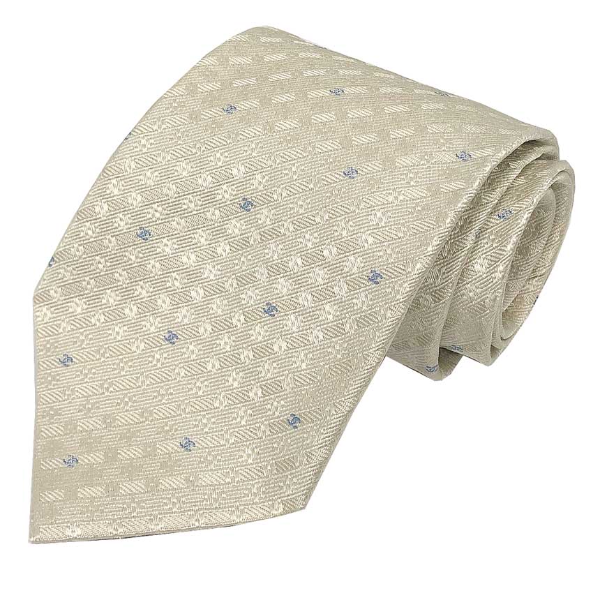 CHANEL シャネル ネクタイ ココマーク シルク アイボリー メンズ 男性【中古】シャネル メンズ 小物 aq12741