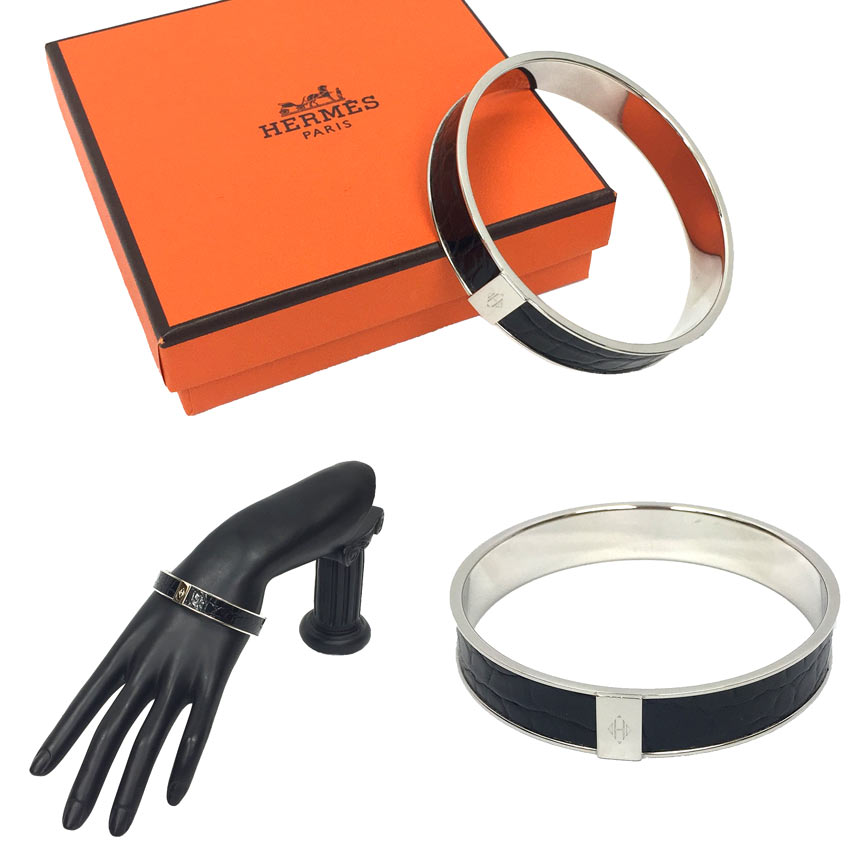 送料無料 エルメス HERMES カワイイ12 aq5820 真鍮×クロコダイル S