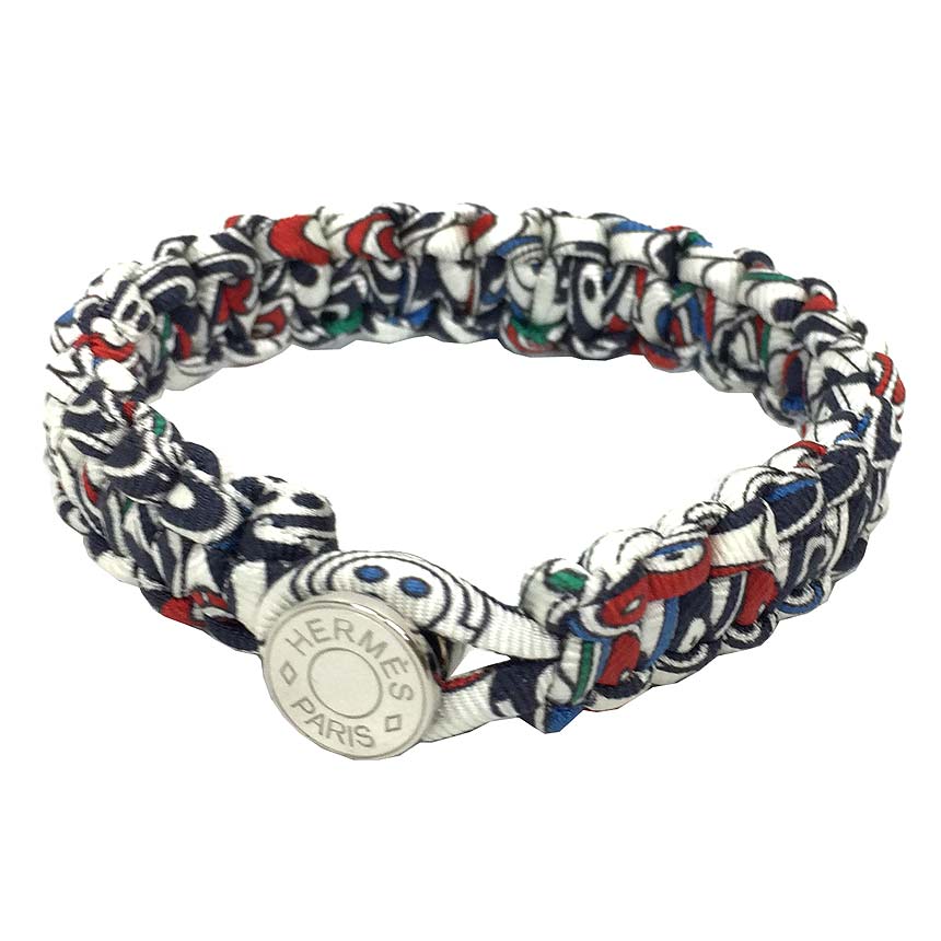 HERMES エルメス ブレスレット aq6457 シルク100% バングル KID 保存箱