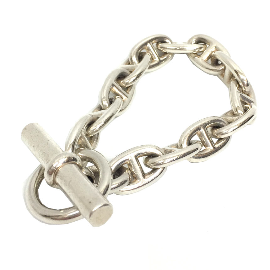 エルメス　HERMES　ブレスレット　シェーヌダンクル MM　13コマ　シルバー925　レディース　アクセサリー【中古】エルメス　アクセサリー　 aq6522 | ブランド＆着物館アクアン京や