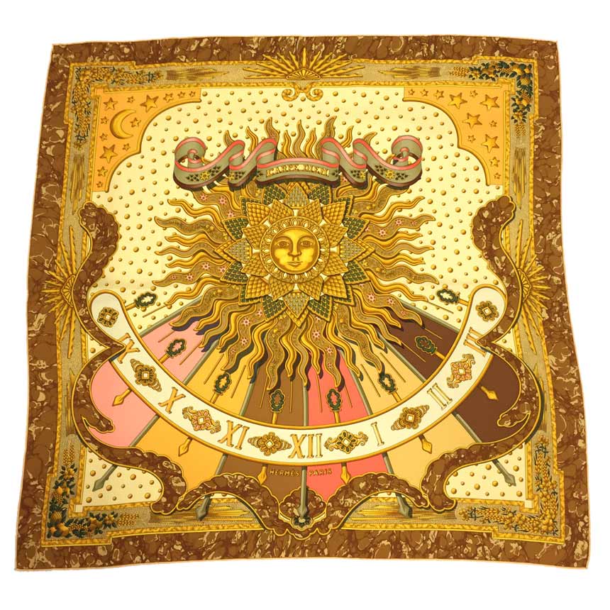 楽天市場】【美品】エルメス スカーフ カレ90 CARPE DIEM 今日一