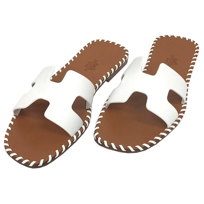 yokingsエルメス　オラン　サンダル　ローズ・ポルスレーヌ　37 Hermes Women's Rose Porcelaine Pink Oran Sandal 37 Shoes