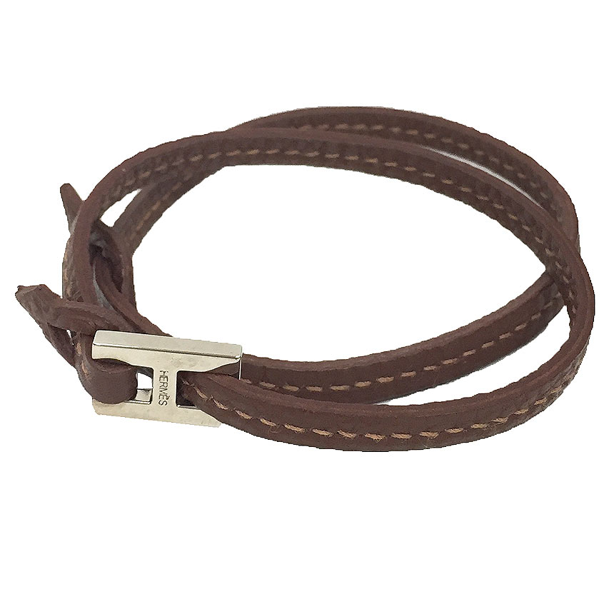 楽天市場】HERMES エルメス レザー チョーカー ブレスレット