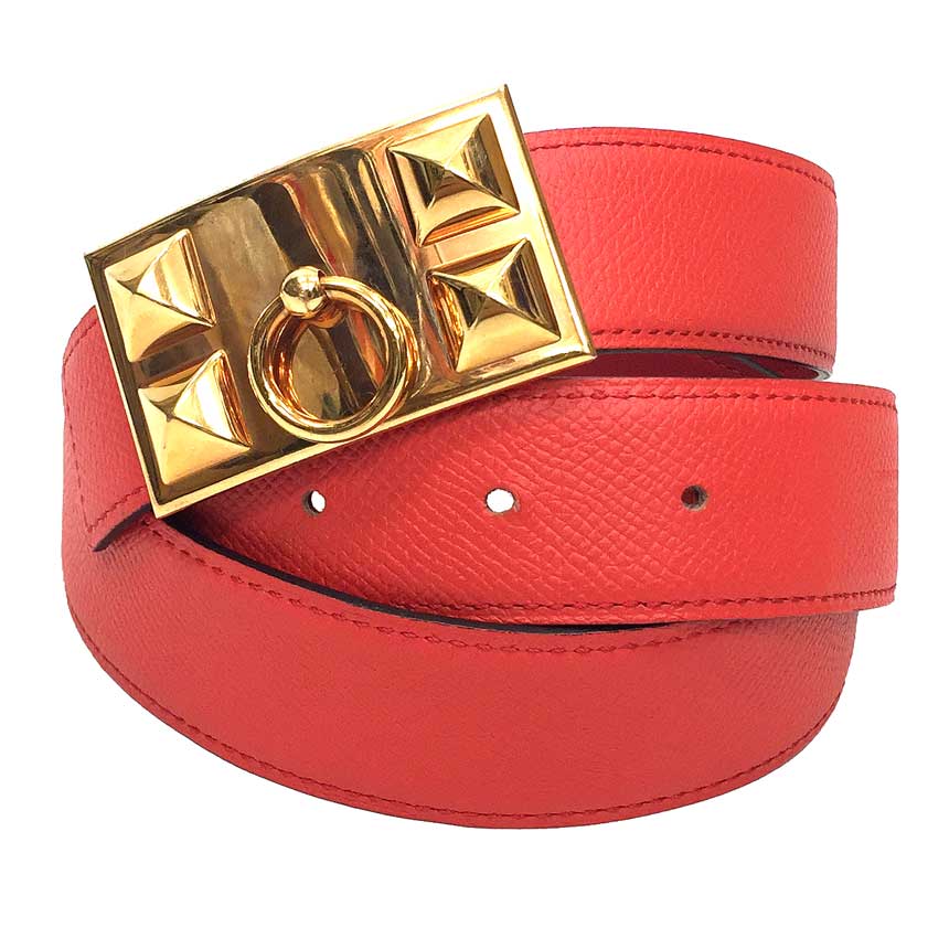HERMES キュリオジボックスゴールド 中古品 楽天市場】エルメス HERMES ベルト コリエ ド シアン ボックス
