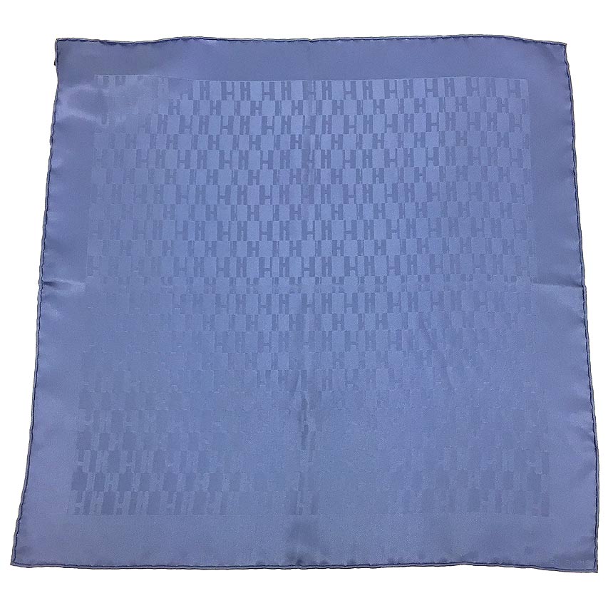 エルメス ポケットチーフ H柄オレンジ H050575T 69 プチスカーフ HERMES エルメス 050575 T69 FACONNEE GRAND H POCKET SQUARE