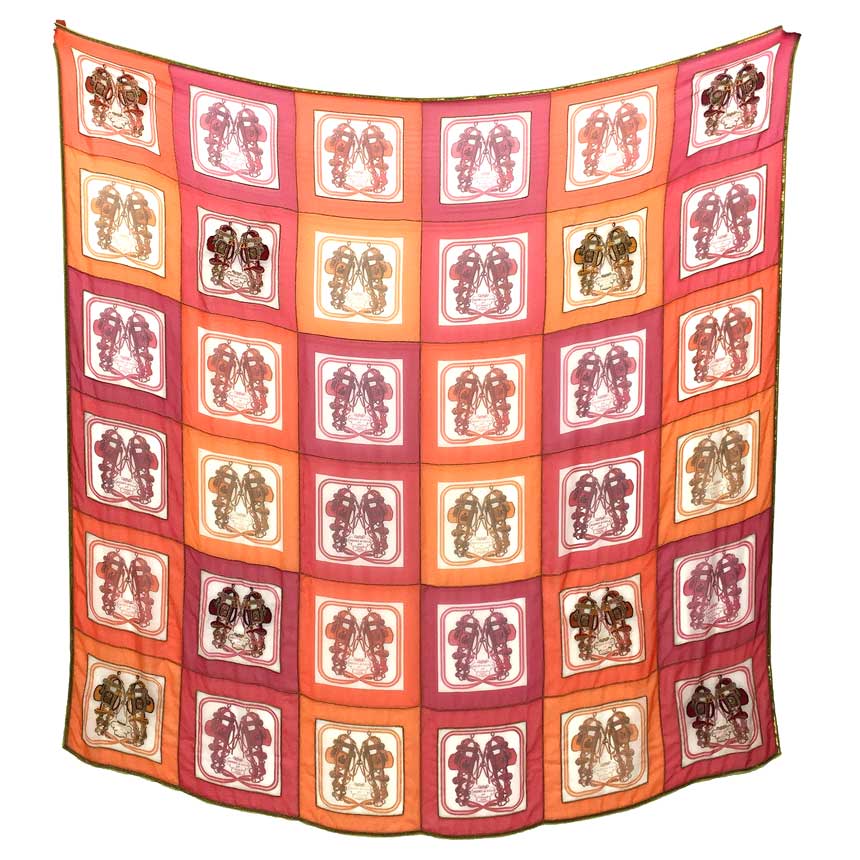 楽天市場】エルメス カレ140 ジェアン ショール ジャガーとハチドリ