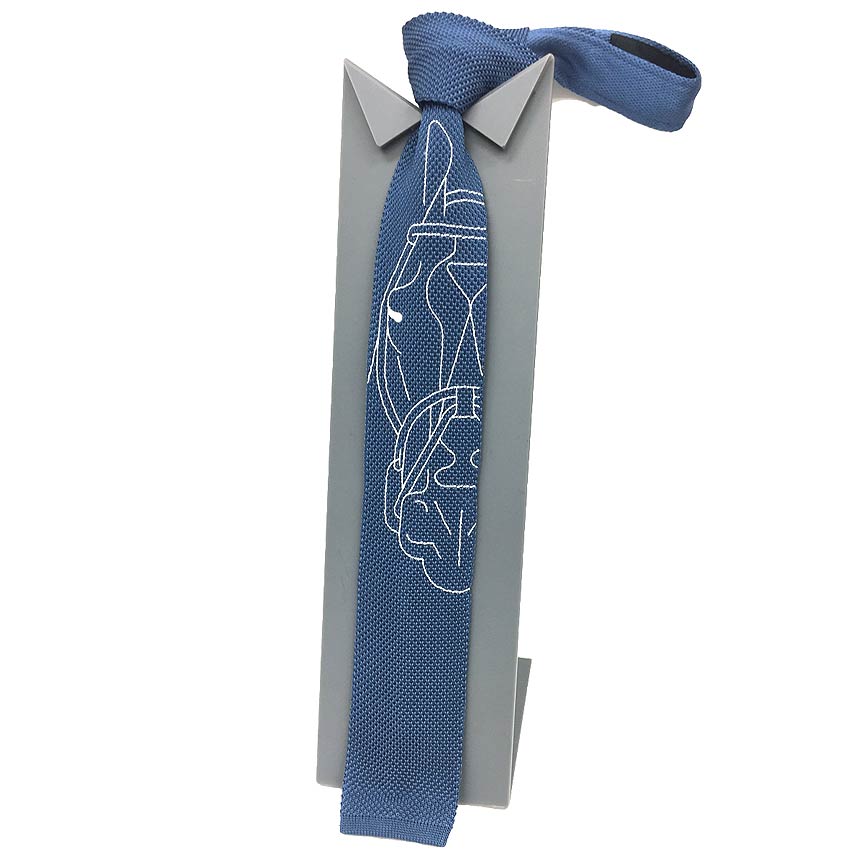 【極美品✨】HERMES ニットタイ　4way ネイビー　アクアブルー　ブラック 楽天市場】新品同様 エルメス ニットタイ ネクタイ シルク