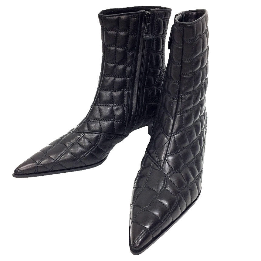 楽天市場】エルメス ショートブーツ ec-22249 ブラック シルバー金具