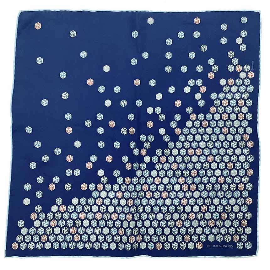 美品☆HERMESエルメス☆スカーフ/ポケットチーフ ブルー グランH プチカレ 楽天市場】(4375) エルメス HERMES プチカレ ポケットチーフ