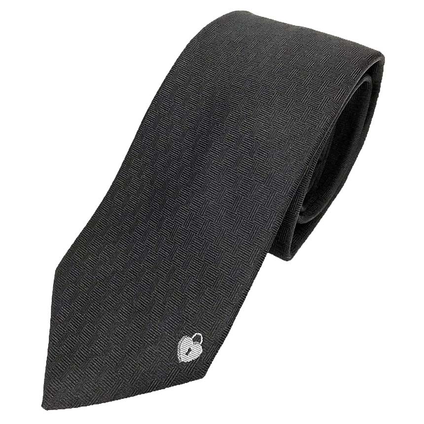 エルメス HERMES タイ SOIE LOURDE 7コマーシャル 天使の都市 CLEF DU BONHEUR 339315T 11 黒いこと NOIR/GRIS ハート型 カデナ【未当て嵌める】【新古品】エルメス メンズ 小物 aq12966