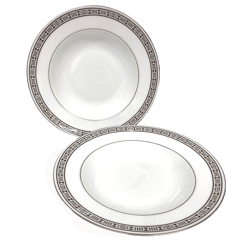 正規未使用エルメスガダルキヴィール スーププレート2枚箱付パスタ等にも自宅保管品 エルメス HERMES デザートプレート 21.5cm ペア ガダルキヴィール