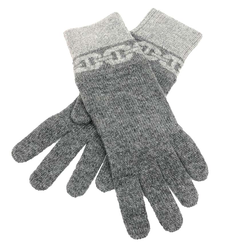 HERMES エルメス Heven Gloves ヘヴン シェーヌダンクル グローブ 地球儀 M大いさ カシミール 薄墨色【新古品】【未当てはめる】【中古】エルメス 服飾小物 aq12546
