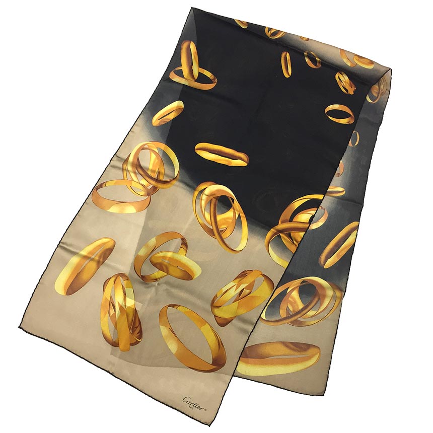 Cartier カルティエ✥カシミア シルクショール ストール✥非売品 レア Cartier カルティエ✥カシミア シルクショール ストール✥非売品