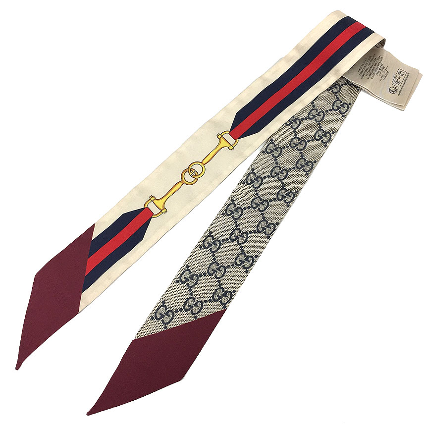 GUCCI リボンスカーフ　GGロゴ 楽天市場】グッチ GUCCI スカーフ リボンスカーフ シルク