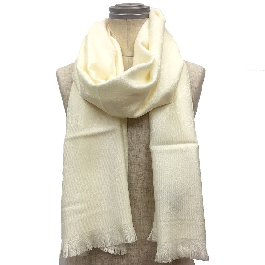 楽天市場】【アパレル】GUCCI グッチ GGジャガード GG柄 マフラー