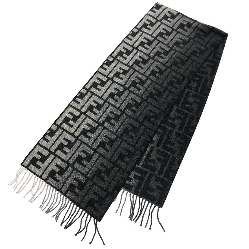 楽天市場】フェンディ FENDI ズッカ FF マフラー ストール ブラック