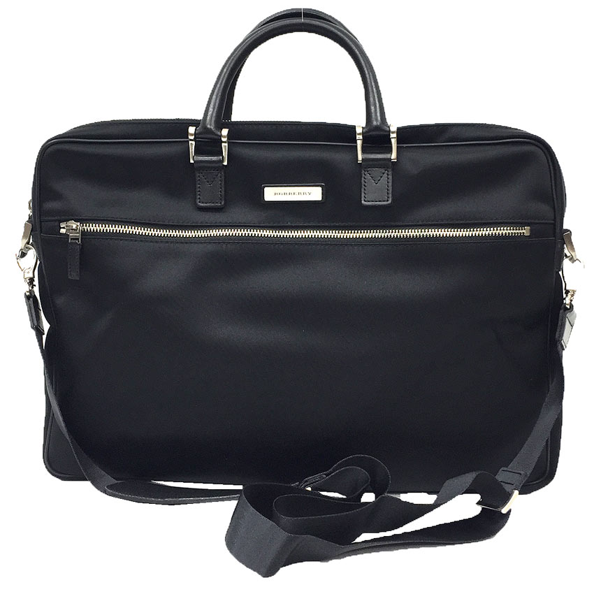 【新品同様】BURBERRY バーバリー　２WAY ブリーフケース ブラック 楽天市場】BURBERRY バーバリー ブリーフケース ビジネスバッグ
