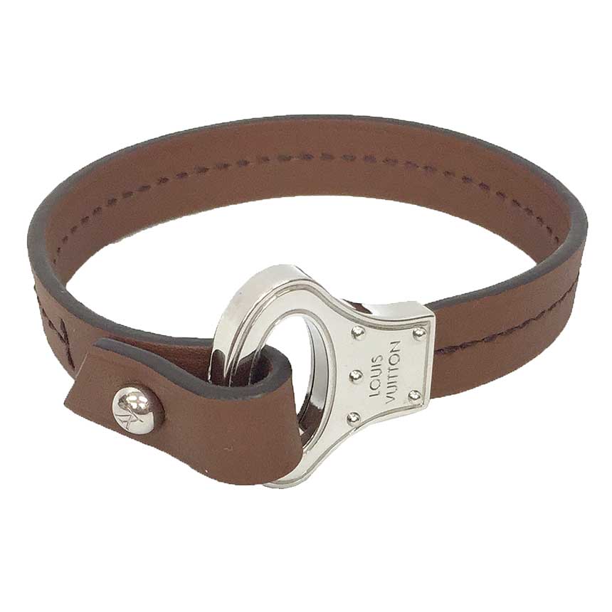 【美品】Louis Vuitton ブラックレザーバングル 楽天市場】ルイヴィトン Louis Vuitton ブレスレット ブラスレ