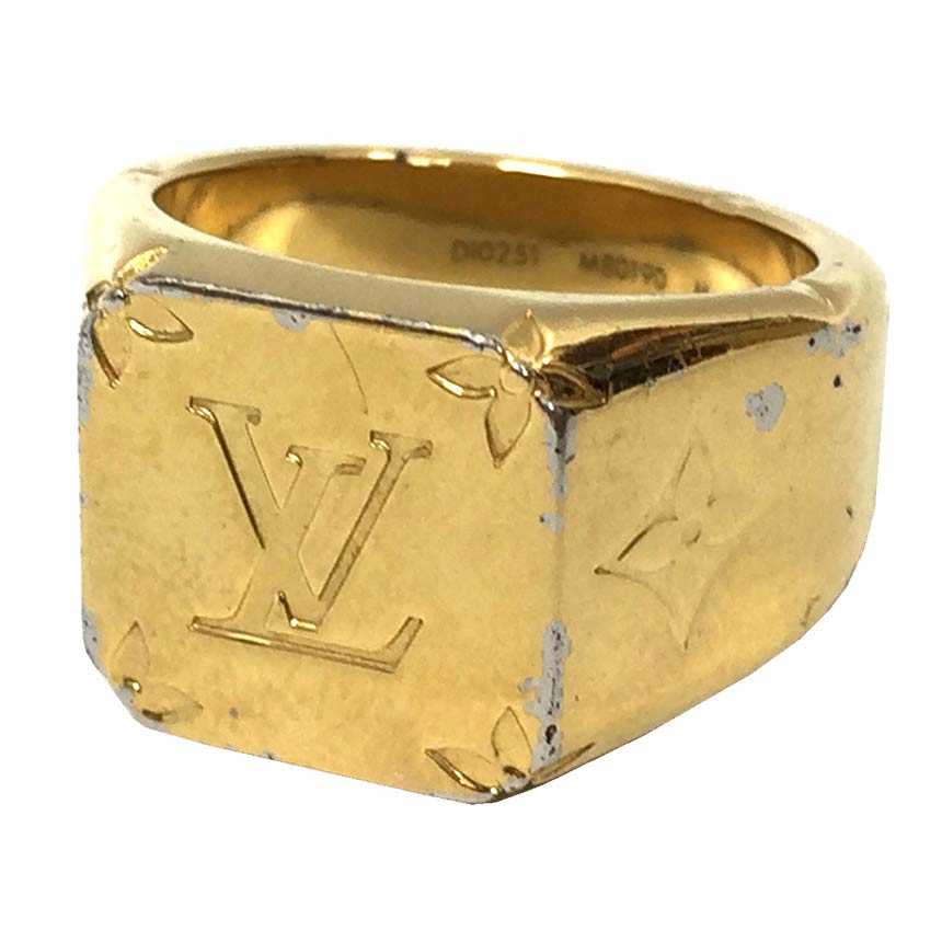 LOUIS VUITTON モノグラム リングK18 LOUIS VUITTON ルイヴィトン バーグ モノグラムスキン