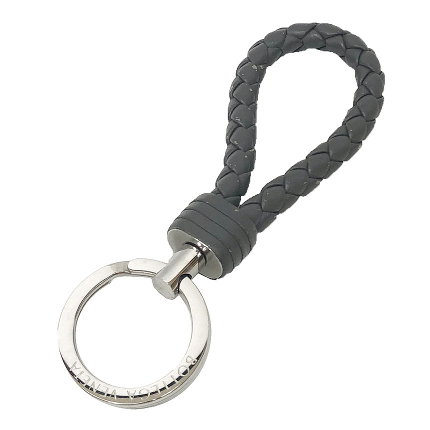 楽天市場】ボッテガヴェネタ キーリング ブラックxゴールド金具 レザー