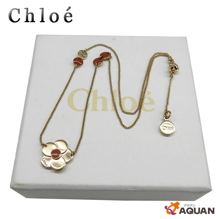 楽天市場】Chloé 【 クロエ 】 キューブロゴネックレス ゴールド