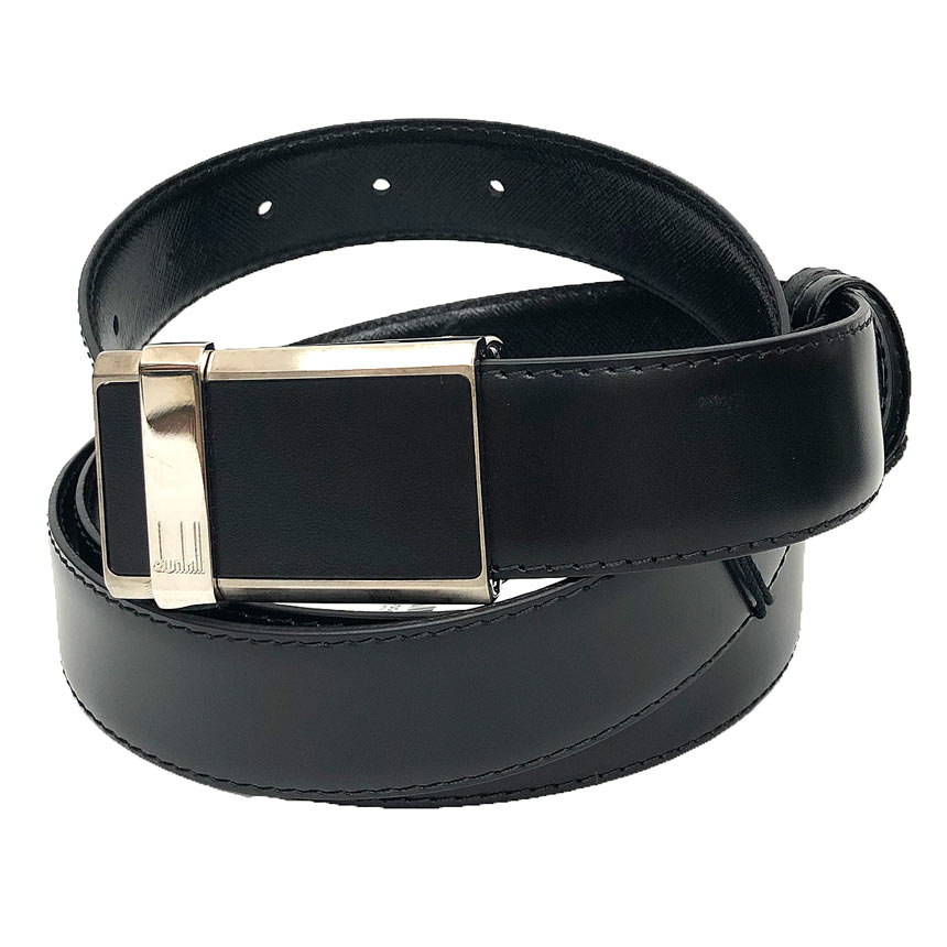 dunhill ダン吸血鬼 なめし革 胴締め リヴァーシブル BPB010A42 黒いこと 黒 107/42大きさ メンズ【未当て嵌める】【新古品】【中古】メンズ dunhill 服飾小物 aq12893