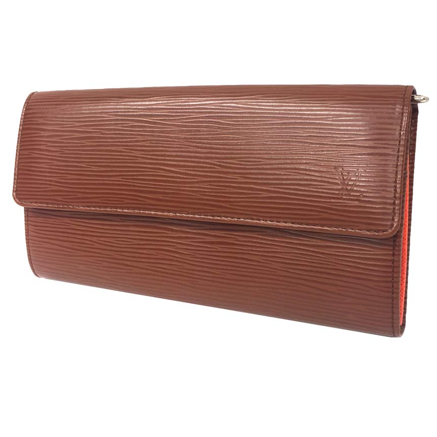 【美品】LOUIS VUITTONエピ ポルトフォイユ サラ フューシャ 長財布 楽天市場】Louis Vuitton ルイ ヴィトン エピ ポルトフォイユ