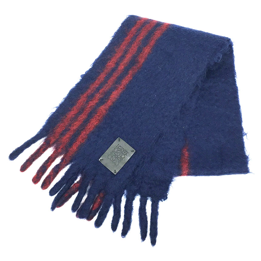 美品✨LOEWE ロエベ アナグラム刺繍 モヘア バイカラー マフラー ストール 楽天市場】LOEWE ロエベ BICOLOR SCARF マフラー バイカラー