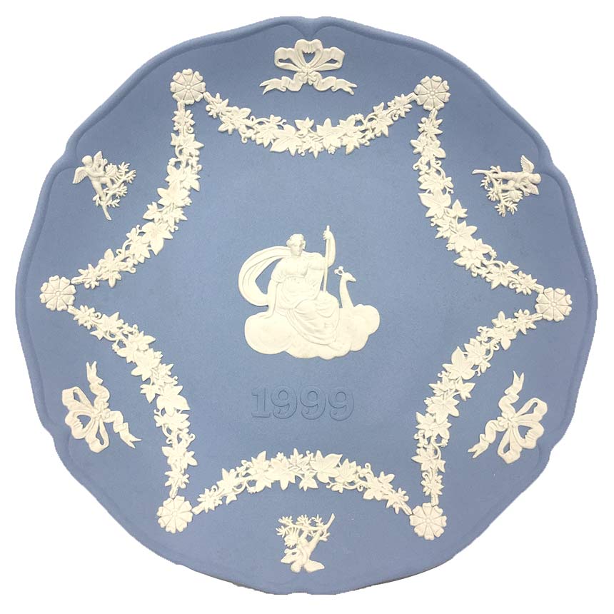 楽天市場】ウェッジウッドのイヤープレート ジャスパーウェア イヤー