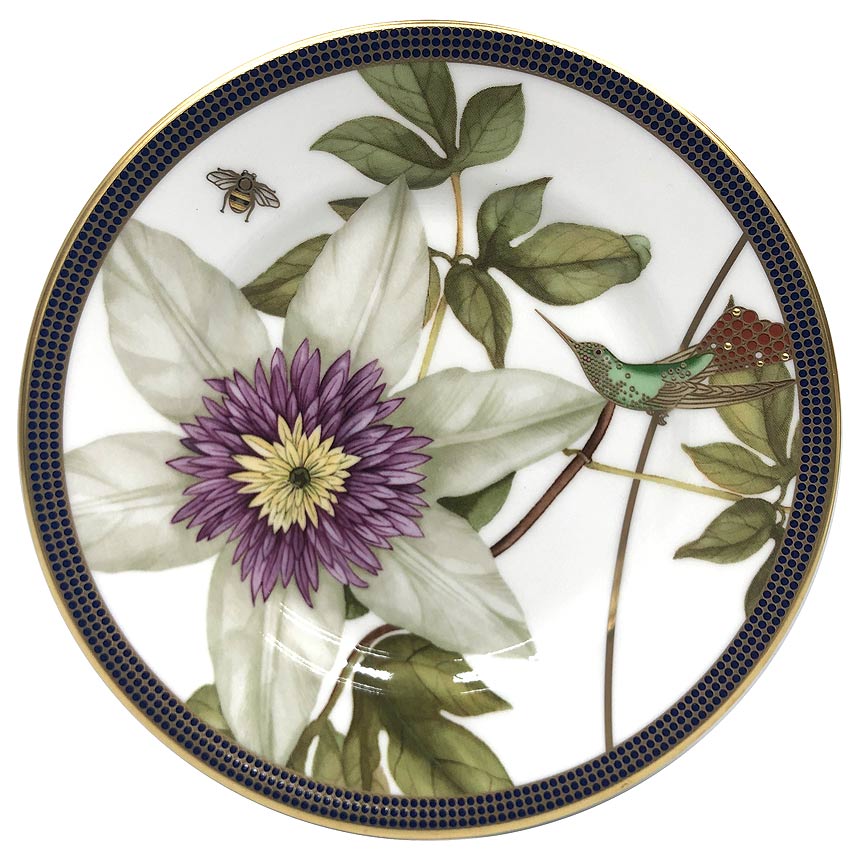 WEDG WOOD ウェッジウッド HUMMING BIRD 鼻歌を歌う小鳥 15糎 一皿 1056241 皿 食器  洋食器 室内装飾 【新古品】【未当て嵌める】【中古】aq12273