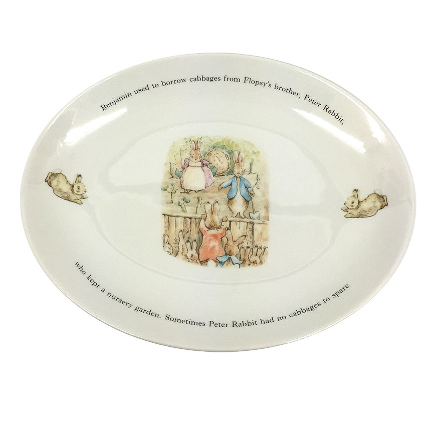 セール WEDGWOOD ウェッジウッド ピーターラビット 廃盤 オーバルプレート 皿 洋食器【新古品】【未使用】【中古】WEDGWOOD 食器 aq5737