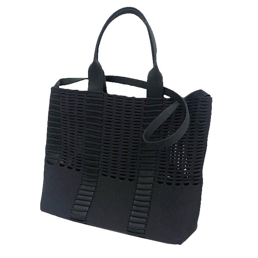 ISSEY MIYAKE　イッセイミヤケ　MOKKO MONO トートバッグ　2WAY　ショルダーバッグ　GG53AG162　ブラック　黒【中古】ISSAY MIYAKE　バッグ　aq12523