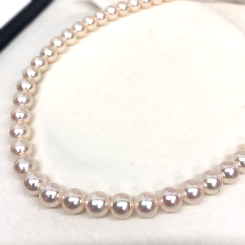 TASAKI 田崎 タサキ パールネックレス 6.5～7mm玉 一連【美品】【中古】TASAKI パール ネックレス aq12794｜ブランド＆着物館アクアン京や