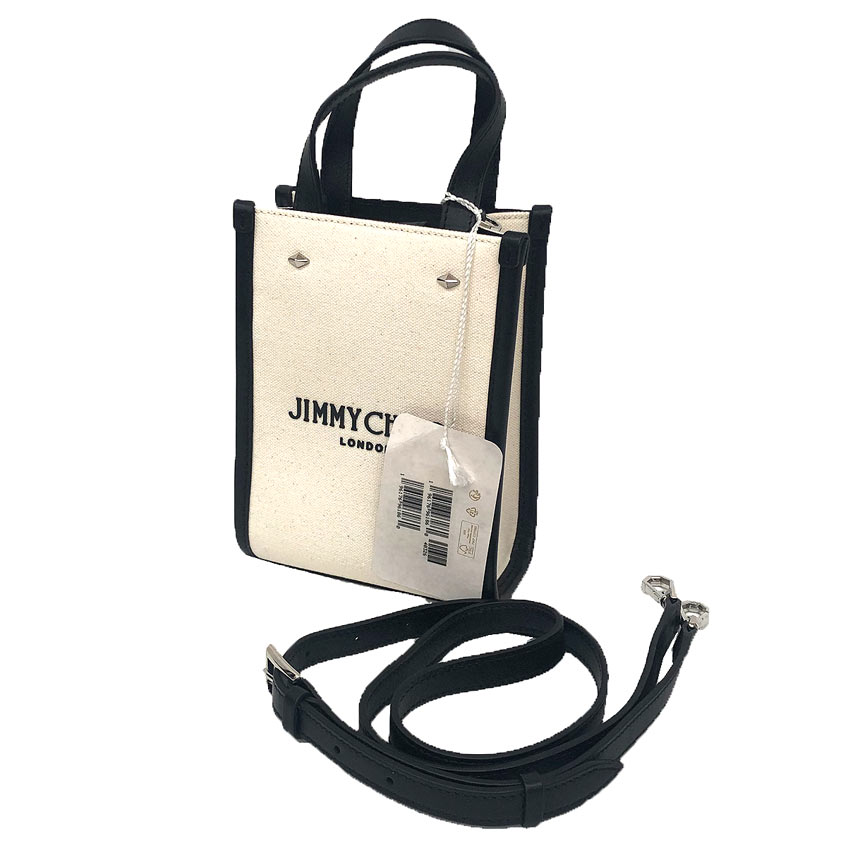JIMMY CHOO　ジミーチュウ　Mini N/S Tote Bag ミニ トートバッグ ショルダーバッグ クロスボディバッグ MINI N S TOTE CZM｜232　J000160695001【新古品】【美品】【中古】ジミーチュー　バック　レディース aq12475