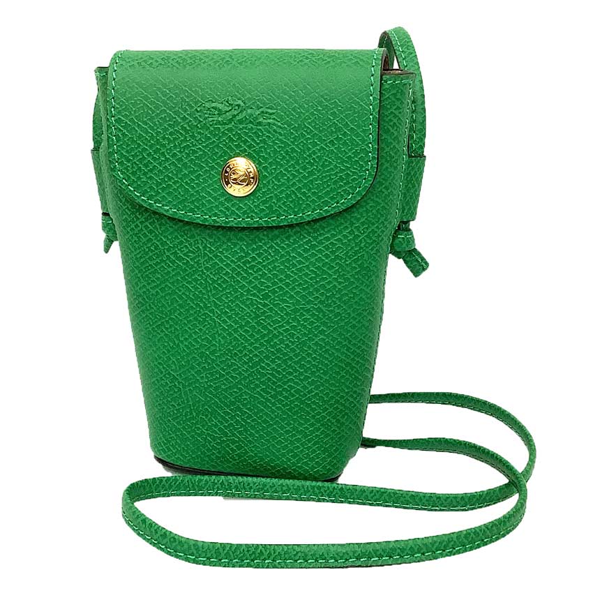 LONGCHAMP ロンシャン 34193 HYZ ショルダーバッグ エピュレ スマホショルダー クロスボディポシェット レザー ヴェール / VERT (129)【未使用品】【新品】【中古】 ロンシャン バッグ aq11136