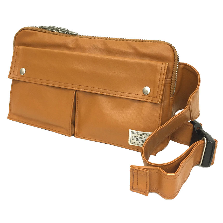 PORTER ベージュ ウエストバッグ　ボディバッグ　美品　ポーター　吉田かばん 吉田カバン PORTER ベージュ ボディバッグ・ウエストポーチ