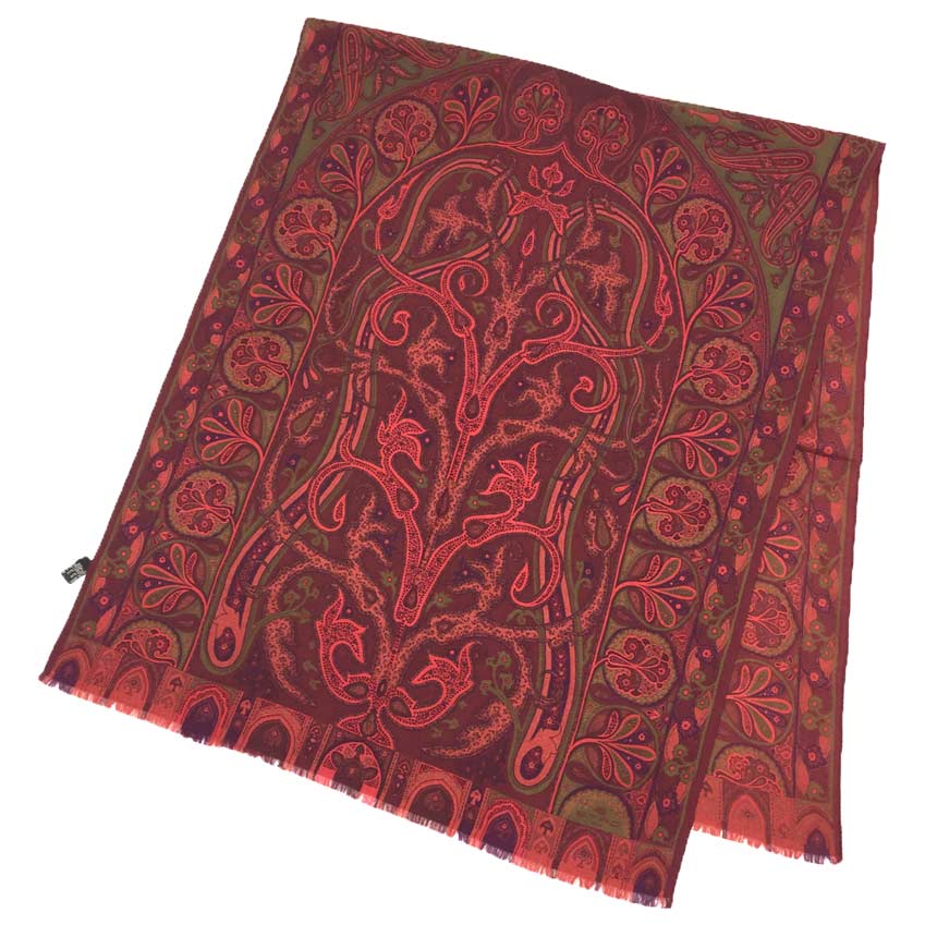 イタリア製 ETRO ペイズリー柄 大判 ストール シルク ウール パープル 楽天市場】□新品□未使用□ ETRO エトロ ウール70％×シルク30