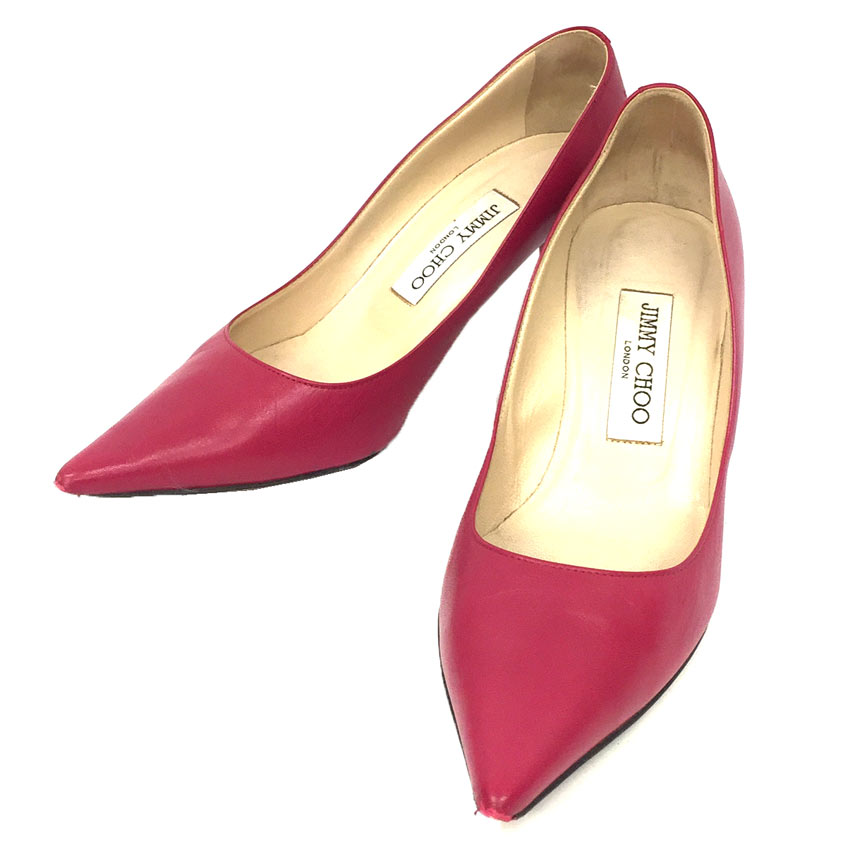 【美品】JIMMY CHOO ROMY スエードパンプス ピンク 37 美品】JIMMY CHOO ROMY スエードパンプス ピンク 37 Jimmy Choo Romy